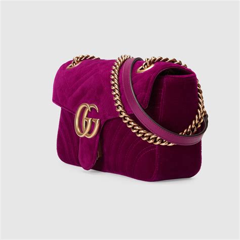 gucci marmont velluto fucsia|Gucci clutch bag.